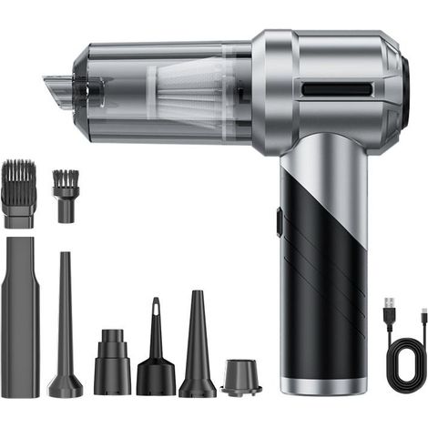 Akku-Handstaubsauger mit 15.000 Pa, 3-in-1 Mini-Autostaubsauger mit bürstenlosem Motor, ideal für Auto, Haushalt und Küche.