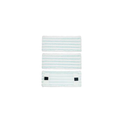 3-teiliges Ersatz-Wischmopp-Set für Leifheit Clean Twist M Ergo Micro Duo 38x16cm, Ersatzbezüge kompatibel mit Leifheit, Mikrofaser-Ersatzbezüge für alle Bodenarten - Crezuo