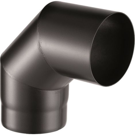 Save gomito acciaio 90o per canne fumarie   12 cm 120 mm spessore 2 mm (1/4)