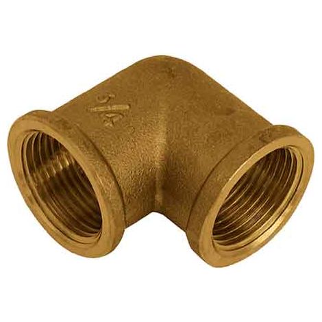 GOMITO FEMMINA/FEMMINA OTTONE GIALLO 3/8"x3/8"