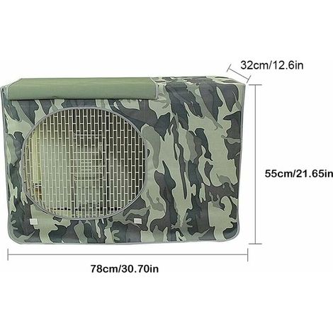Housse de protection pour climatiseur extérieur (32x55x78 cm), housse de protection universelle pour climatiseur extérieur, imperméable, anti-poussière et anti-neige (1/4)