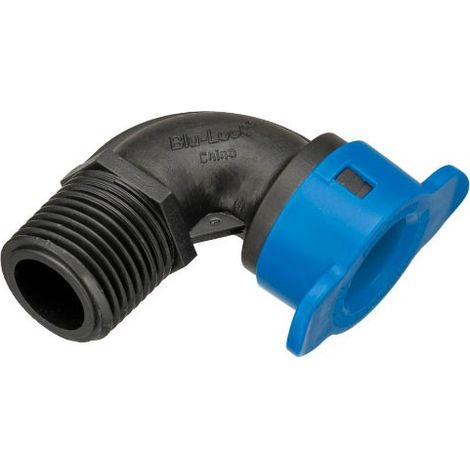 Gomito a 90 gradi 1/2" Maschio Femmina per collegamento irrigatori Blu-Lock INMBL410005