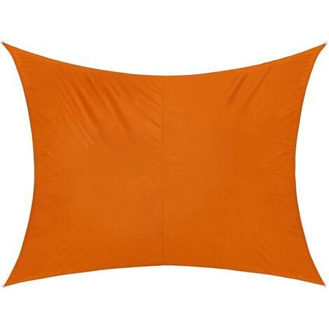 Voile Pare-Soleil Rectangulaire 3x4.5m Imperméable, Voiles d'Ombrage Une Protection des Rayons UV, Toile Solaire en Oxford Résistant Exterieur Balcon Jardin Terrasse, Orange (1/5)