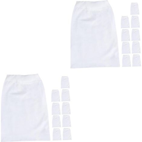 2 Ensembles Écumeurs Chaussettes D'écumoire De Piscine Filet Skimmer De Piscine Solaire Panier De Crépine De Piscine Porte-Chaussette Filtrante Nylon Blanche 10 Pièces x 2 (1/5)
