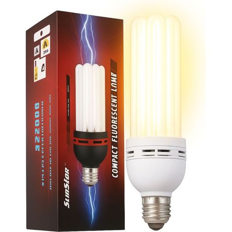 Pure Light 200 Watt ESL Pflanzenlampe Blüte Energiesparlampe Growlampe (1/5)