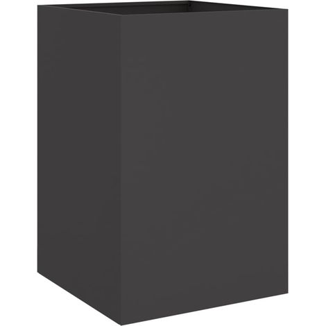 Maison Exclusive - Pflanzkübel Schwarz 52x48x75 cm Stahl
