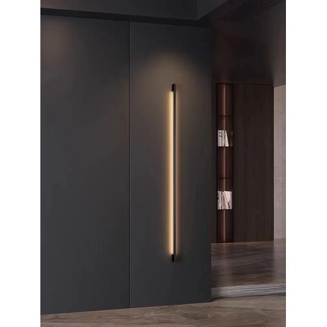 Handa - Lampada da parete a LED 120 cm, 20W, nera (1/4)