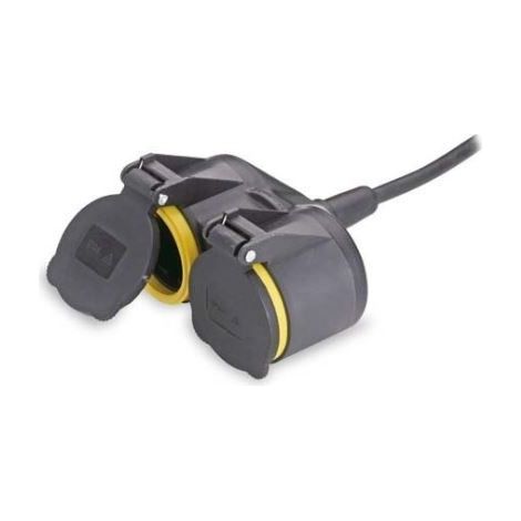 Doppelstecker mit Kappen zum Crimpen des Kabels IP44 GSC 0503302