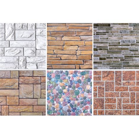 pannelli decorativi pietra scelta parete piastra PVC stabile 95x50cm Regul: Pannello 50159 - 986 x 496 mm (1/5)