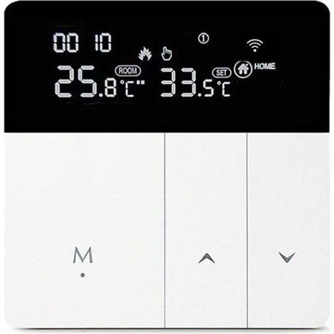 Thermostat programmable 3A Smart Link pour chaudières et installations sanitaires, commande tactile, contrôleur numérique, blanc (Wi-Fi non inclus) XXW (1/4)
