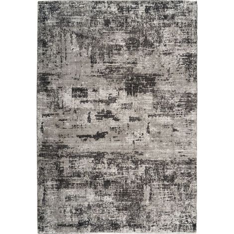 Tapis Rétro Motif Imprimé "Sinai III" Anthracite 80 x 150 cm (1/2)