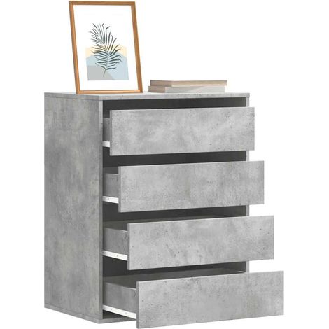 Kommode Betongrau 60x41x76 cm Holzwerkstoff