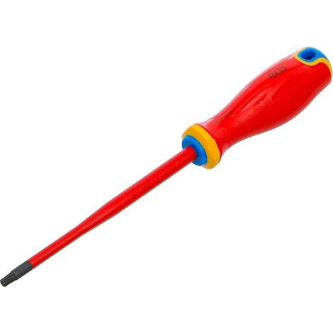 Tournevis VDE Pointe Extra Fine Profil Torx T25 - 29,1 cm - Isolation et Précision - Acier, Zones Difficiles - D-Work (1/5)