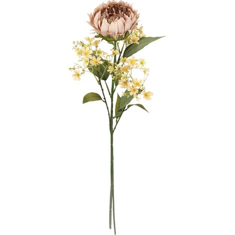 Lot de 2 Branches de Fleurs artificielles Protea - 70 cm - en Soie - Fleurs artificielles - pour Vase - Branche Unique d'automne - Décoration d'automne (1/3)