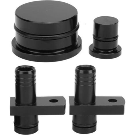 Raccord de réacheminement PCV avec prise de port de réacheminement et prise de résonateur pour GM Duramax 6.6L 2004.52010Noir