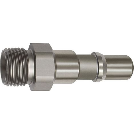 Riegler Nippel für Kupplungen NW 11, ISO 6150 C, Edelstahl, G 3/4 AG (1/2)