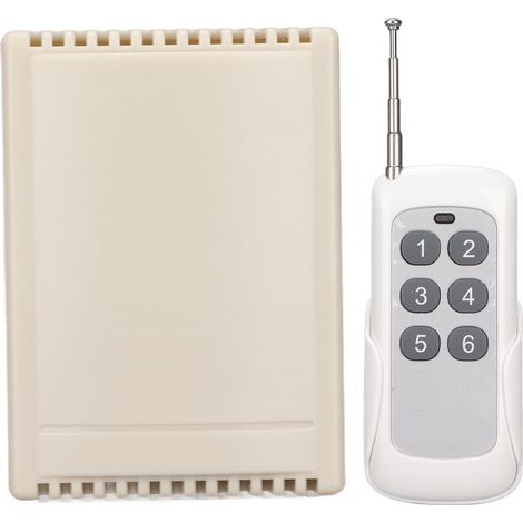 6-Kanal-Relais-Fernschalter, Funk-Transceiver mit großer Reichweite für 12-48V elektrische Türen und Fenster (1/5)