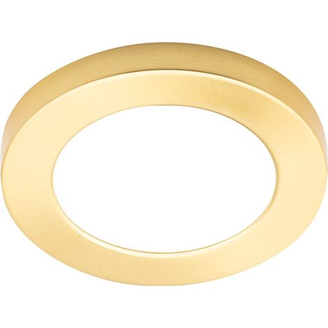 Litecraft Darly Ceiling or Wall Light Small Flush 6W LED Fitting - Satin Brass (1/5)