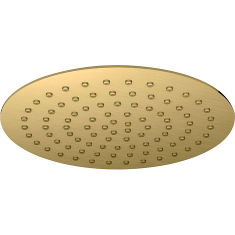 RAK Round Fixed Shower Head 250mm Diameter - Brushed Gold