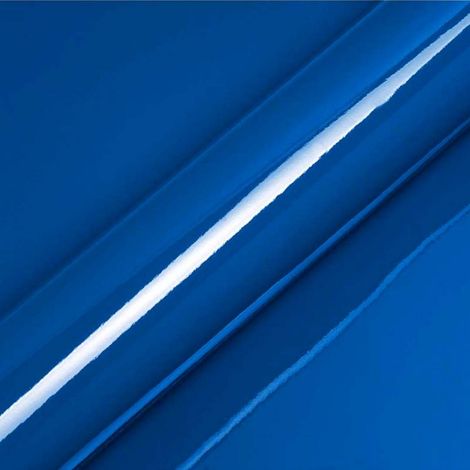 DIMEXACT - Vinyle covering bleu saphir brillant pour surface plane avec colle airflow - 122 cm x 1 m - En Rouleau
