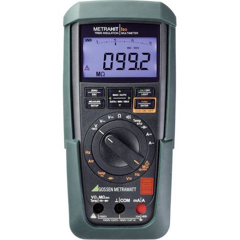 Gossen Metrawatt Metrahit Iso Misuratore di isolamento 50 V, 100 V, 250 V, 500 V, 1000 V 3.1 GΩ (1/2)