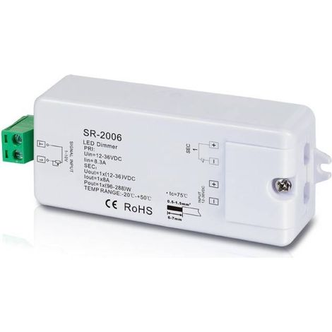 Decoder 0-10V Dimmer 12-36V - 1CH/8A