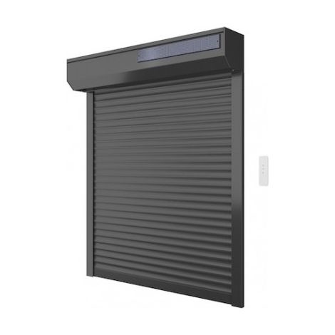 Volet Moustiquaire – Volet roulant solaire alu radio 130 cm x 120 cm – Autonome avec batterie – Installation facile sans raccordement – Fabrication française