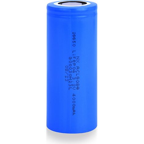 NX - Accus Lithium Fer Phosphate IFR26650 LiFePO4 3.2V 4Ah FT (1/2)