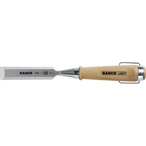 Bahco – Ciseau à bois 4254 – Manche en hêtre – Lame en acier à outils 4 mm – Conception absorbant les chocs – Longueur 140 mm - X088801 (1/3)