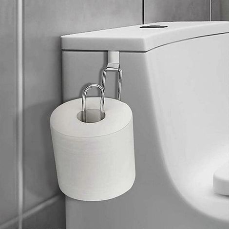 Porte-papier toilette adhésif mural en acier inoxydable doré, distributeur de serviettes de cuisine (1/5)
