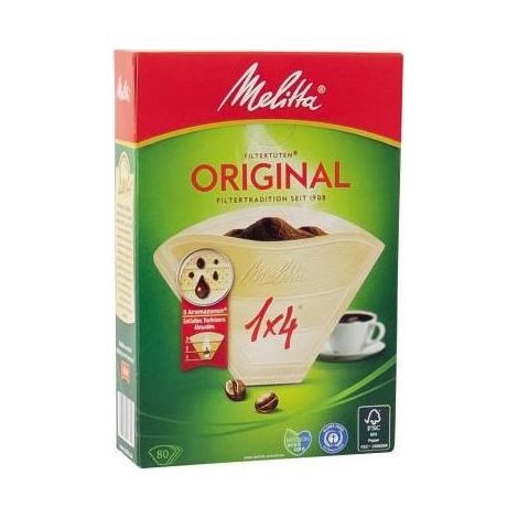 Melitta Filtertüten Original braun 1x4, 80 Stück Küchenutensilien (1/4)