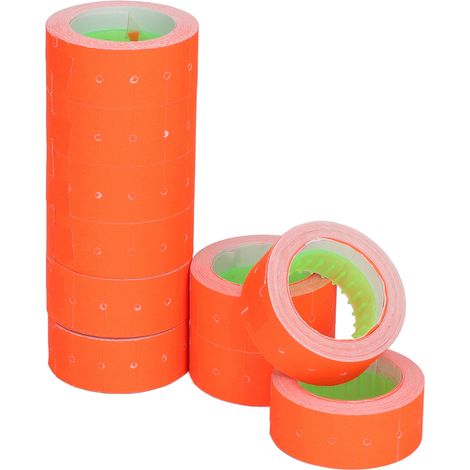 Étiquettes prix 15000 unités pour étiqueteuse M5500 MX5500, 21x12 mm, rouleau individuel, couleur rouge (1/5)
