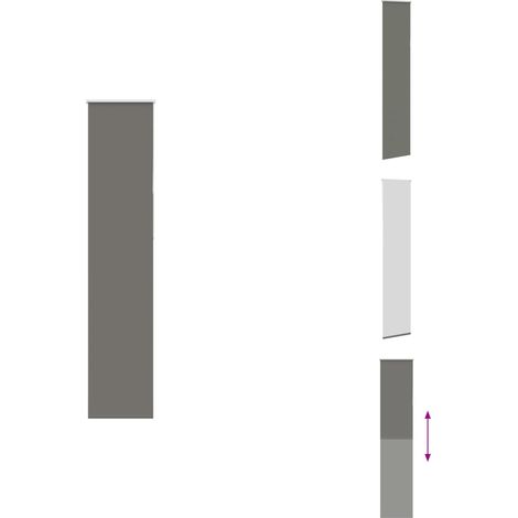 Verdunkelungsrollo Grau 45x230 cm Stoffbreite 40,7 cm Polyester - Verdunkelungsrollo - Verdunkelungsrollos - Rollo - Verdunklungsrollo (1/5)