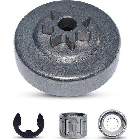 Kit de rondelles et clips pour roulement de pignon de tambour d'embrayage 3/8" pour tronçonneuse STIHL MS311 MS391 (remplace 11296402000) (1/4)