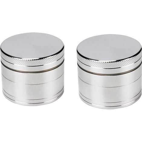 Metallmühle, Gewürzmühle, 2-teilig, Silber, 50 mm (1/5)