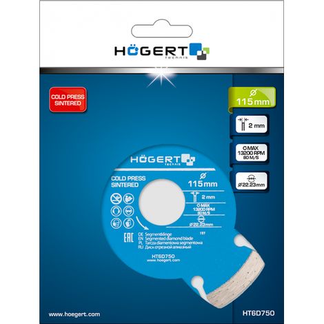 Diamantscheibe Hoegert ht6d751 125 mm präziser Schnitt (1/2)