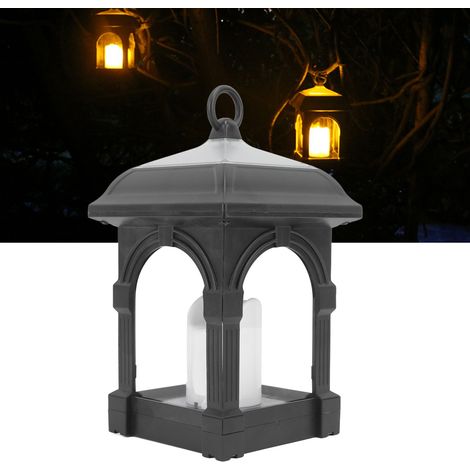 Lampe solaire d'extérieur, lampe bougie de cour, lampe suspendue, lampe solaire suspendue de jardin (1/5)