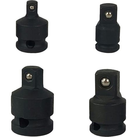 Adaptateur Réducteur Cliquet 4 Pièces Métal avec Revêtement Renforcé, Convertisseurs Carrés, Usage Atelier Mécanique et Réparation (1/5)