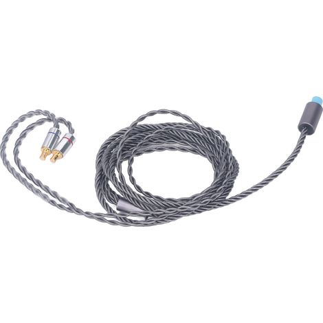 Câble de remplacement pour casque A2DC, prises 3,5 mm, 2,5 mm et 4,4 mm, compatible avec les modèles ATH CKS1100, E40, E50, E70 et LS300 (1,2 m). (1/5)