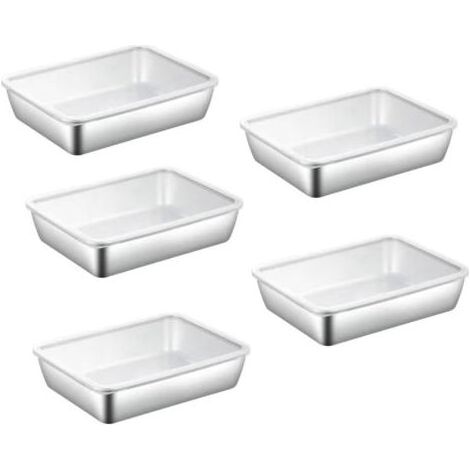 Ensemble de 5 boîtes de conservation alimentaire, contenants pour congélateur, conservation des aliments, boîtes de rangement alimentaire (1/5)