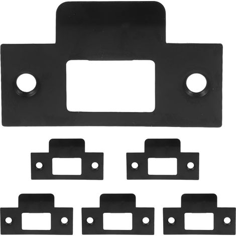 6 Sets Protector Steel Outdoor Indoor Plates Strike Doors Latch Plate