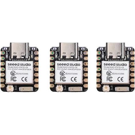 Module WiFi 6 2,4 GHz et Bluetooth 5.3 pour XIAO ESP32C6 (Zigbee Thread, lot de 3). (1/5)
