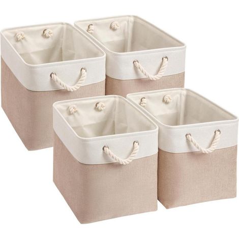 Mangata Aufbewahrungsbox 33x38x33cm Stoff Box Schrank Regal Kleidung Helles (1/5)