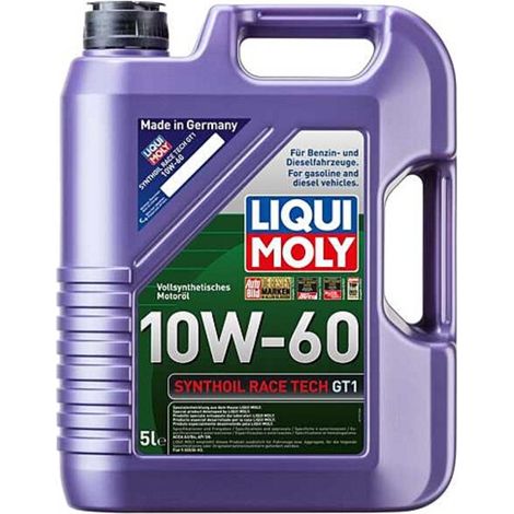Huile moteur anti-friction Synthoil Race Tech GT1 10W-60 5L Liqui moly