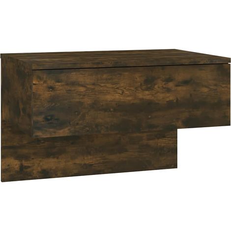 Maison Exclusive - Mesita de noche de pared roble ahumado (1/5)