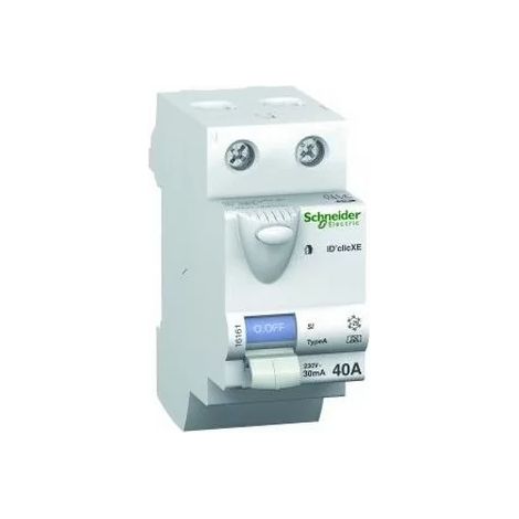 Schneider 16160 – DuoLine XE Differentialschalter ID'clic 2P 40A 30mA Plug-in AC-Typ