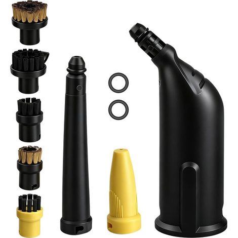 10er-Pack Kar Zubehör für Kar Dampfreiniger Easyfix SC1 SC2 SC3 SC4 SC5, Ersatzteilset inklusive Verlängerungsdüse und Rundbürste (1/5)