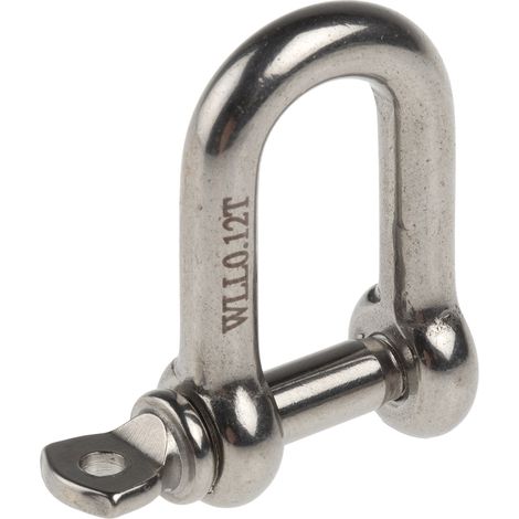 Manille en D en Acier inoxydable, 120kg ( Prix pour 1 ) (1/4)