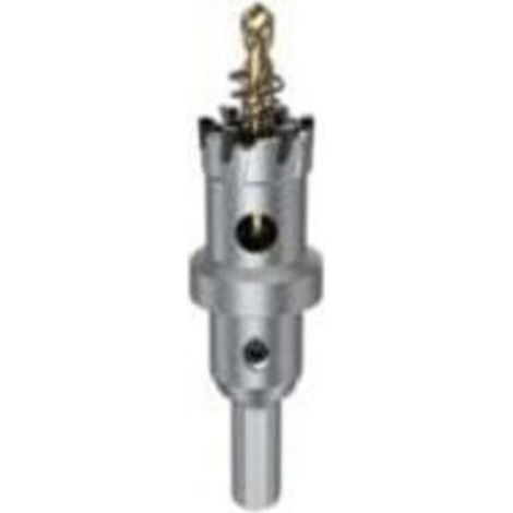 Scie cloche en métal de 22 mm, coupe-trou TCT avec forets pilotes, foret en carbure cémenté robuste pour fer, acier inoxydable, plastique, cuivre (1/4)