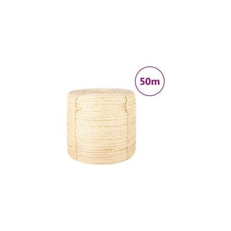 Corde 100 % sisal 6 mm 50 m - Crezuo (1/4)